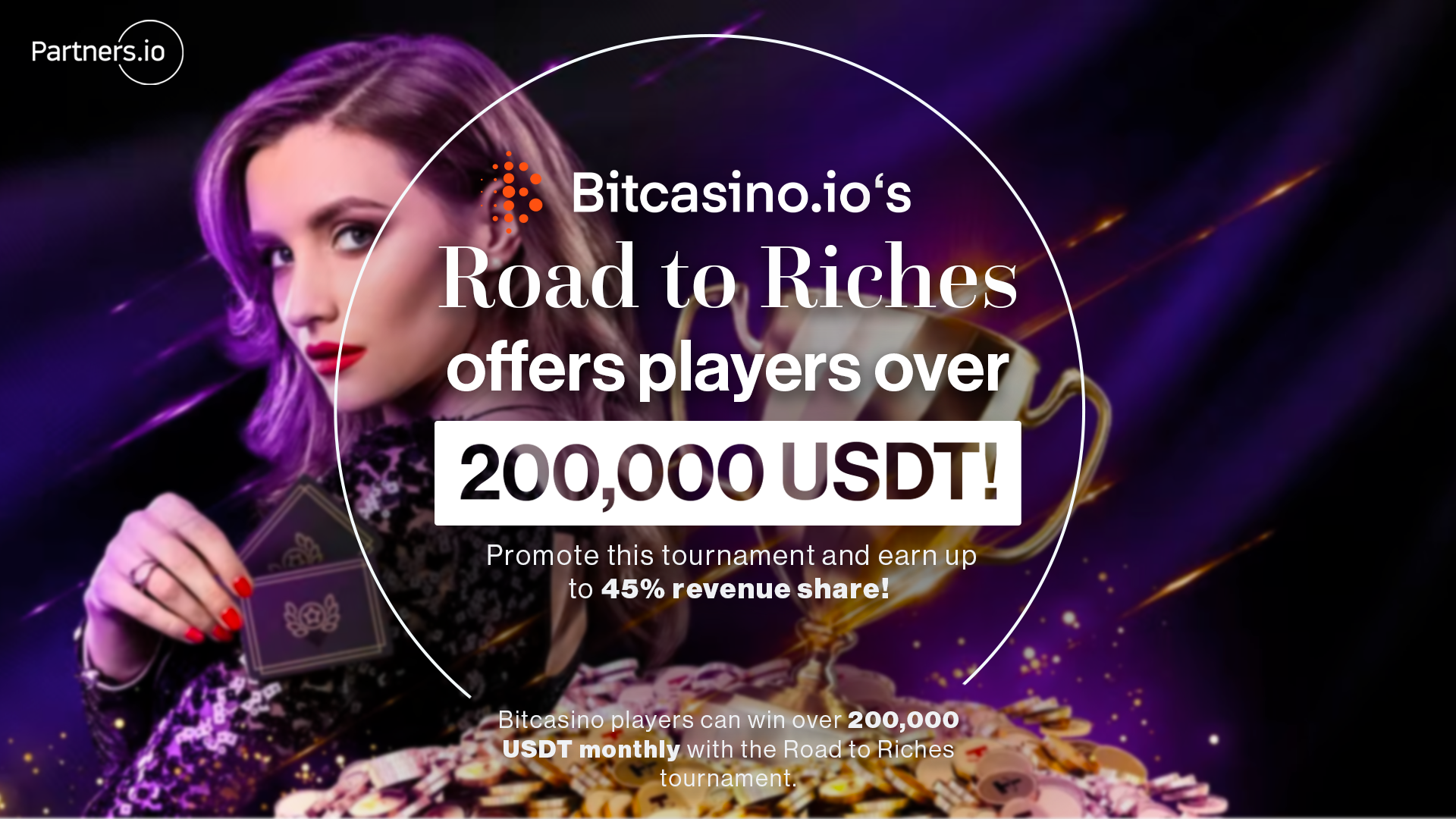 Bitcasino’s Road to Riches offers players over 200,000 USDT!