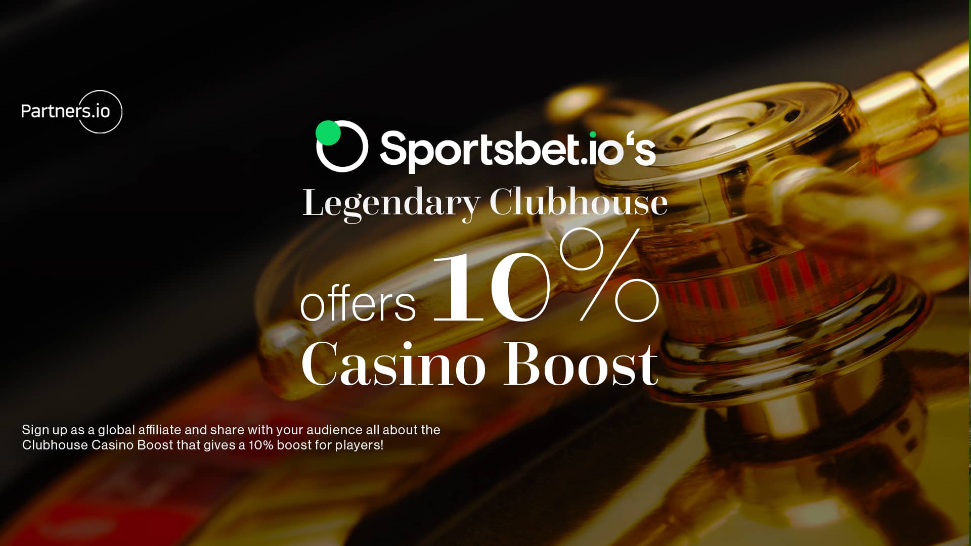 Sportsbet.io’s Legendary Clubhouse offers a 10% Casino Boost
