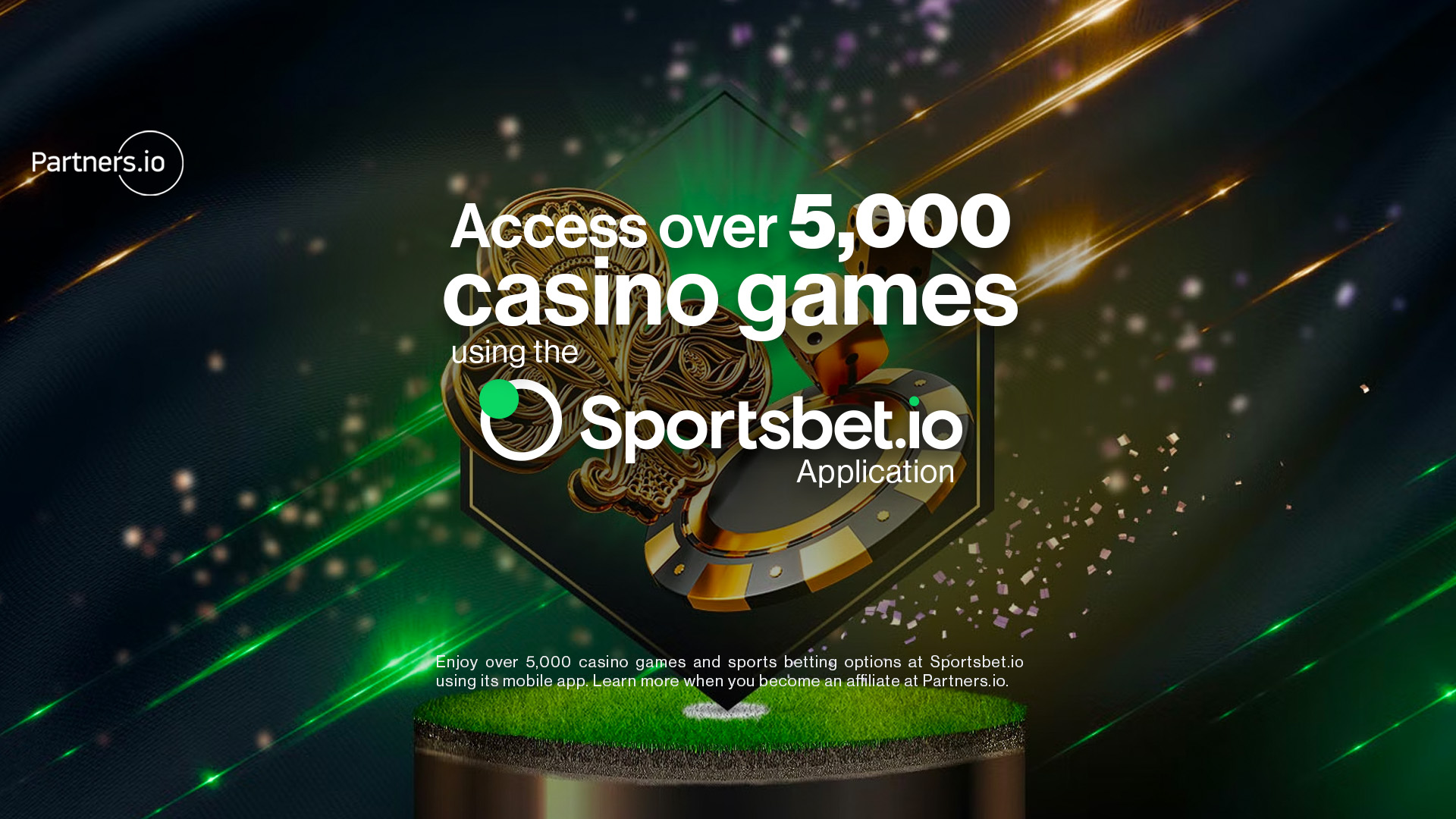 Access over 5,000 casino games using the Sportsbet.io app
