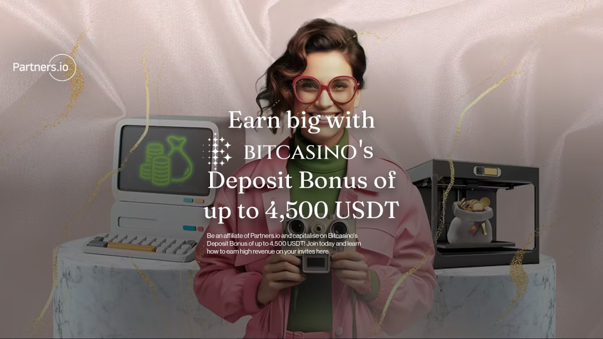 Earn big with Bitcasino's Deposit Bonus of up to 4,500 USDT