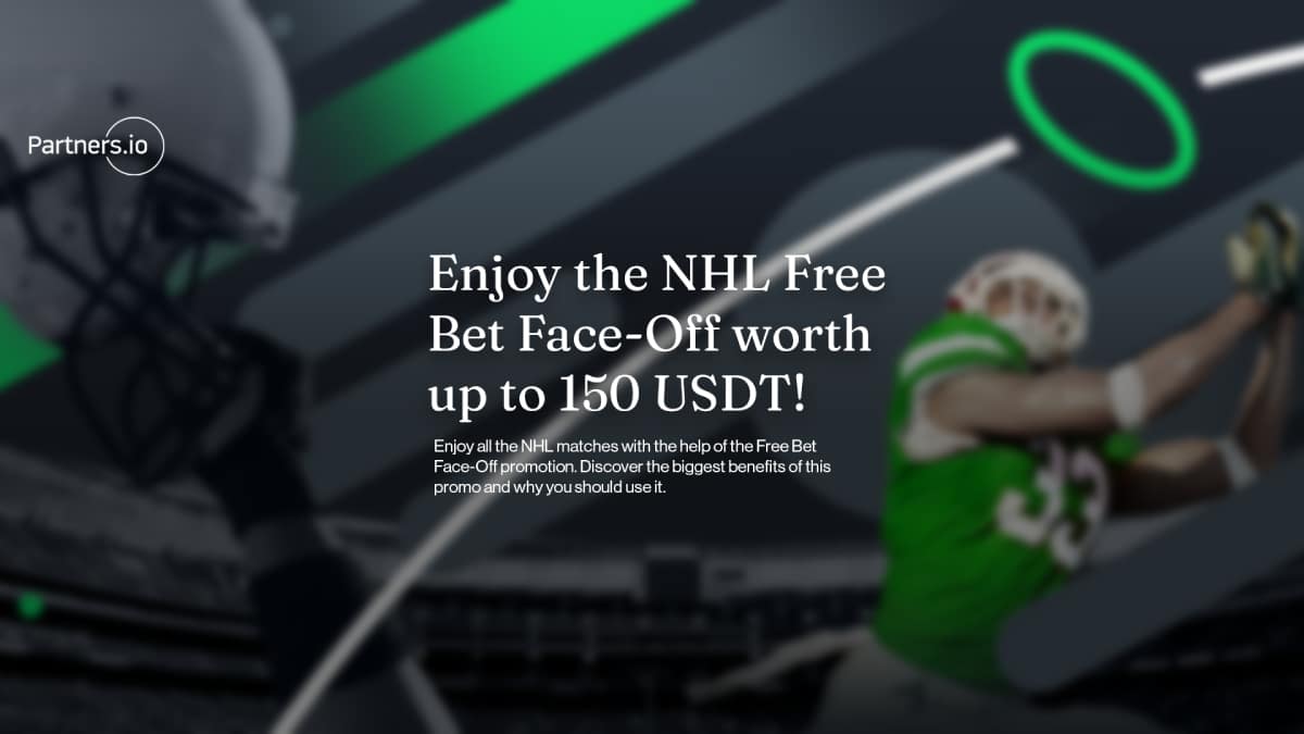 Enjoy the NHL Free Bet Face-Off worth up to 150 USDT!