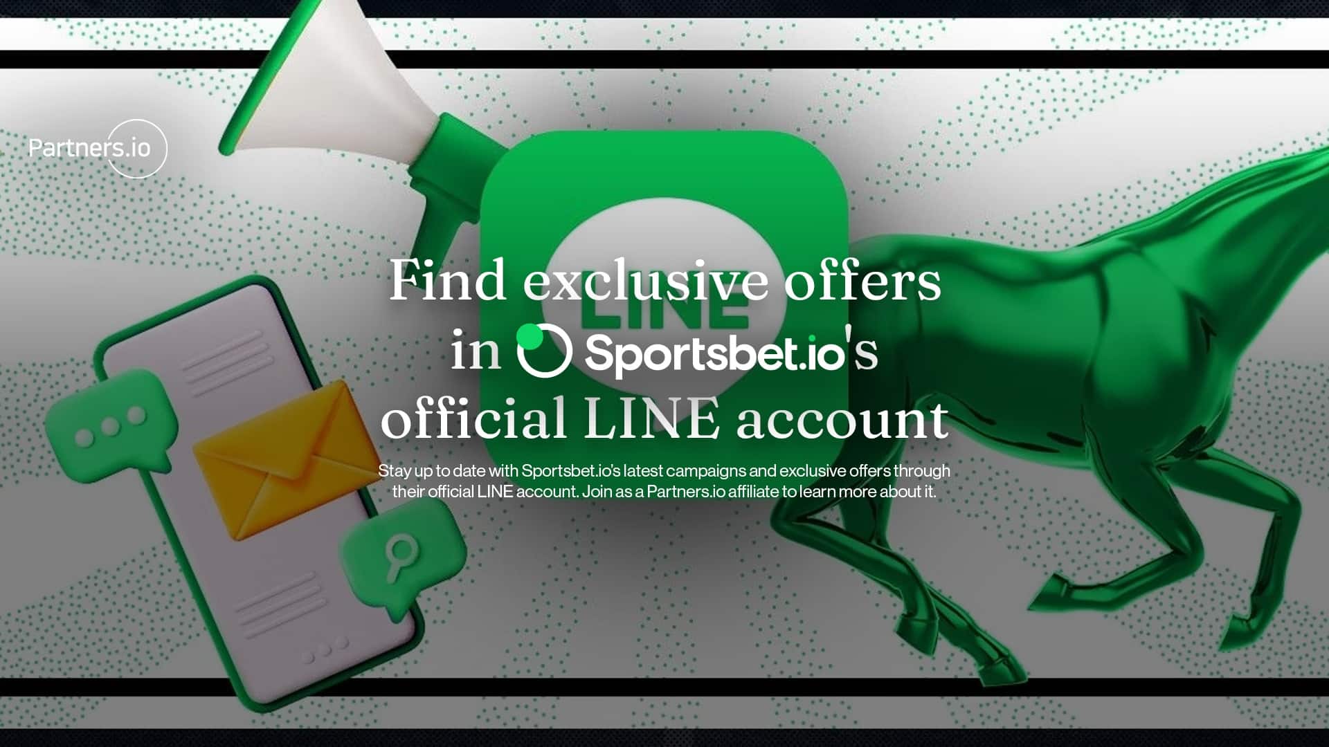 Find exclusive offers in Sportsbet.io's official LINE account