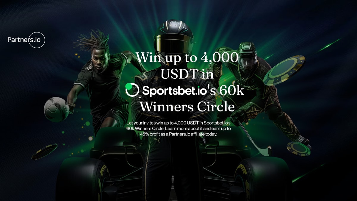 Win up to 4,000 USDT in Sportsbet.io's 60k Winners Circle