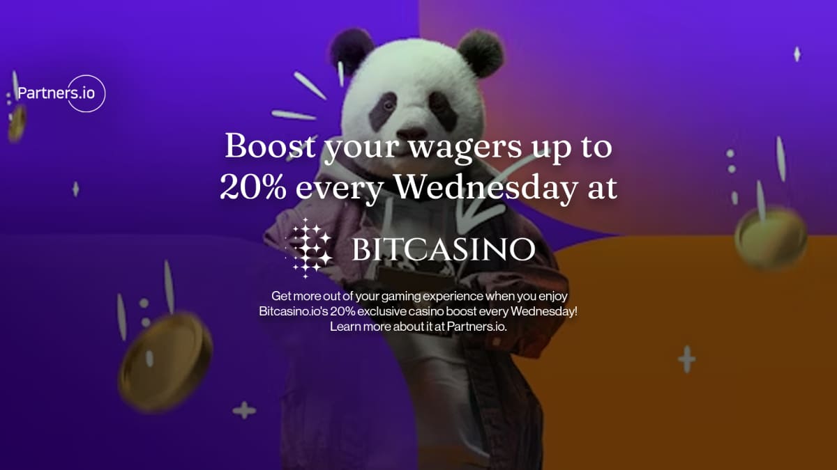 Grab a midweek 20% casino boost with this Bitcasino promotion!