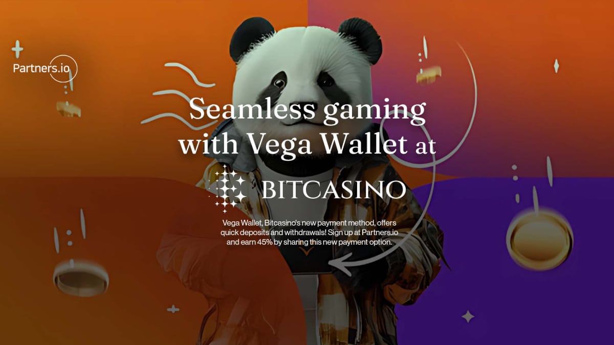 Promote Bitcasino’s Vega Wallet and boost your revenue on Partners.io