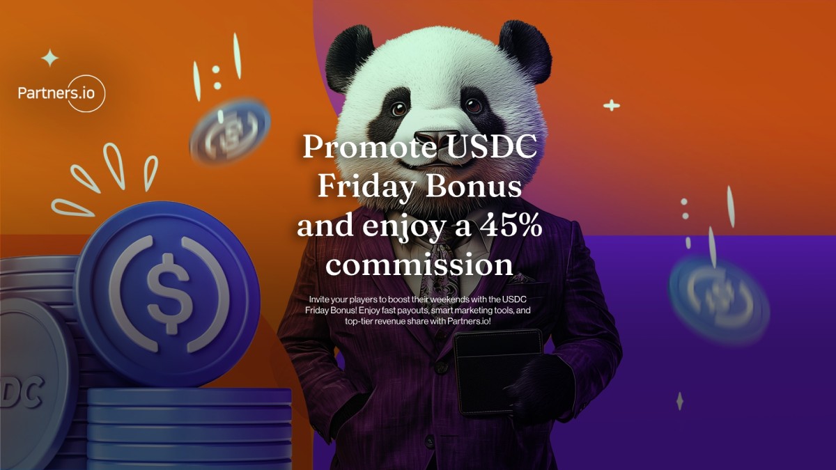 Promote USDC Friday Bonus and enjoy up to 45% commission at Bitcasino