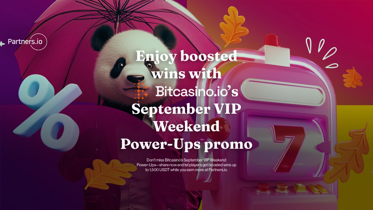 Enjoy boosted wins with Bitcasino’s September VIP Weekend Power-Ups promo